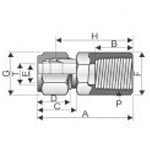 Carbon Steel Female Connector Dimension